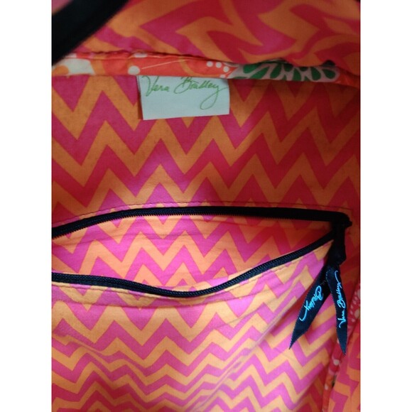 Vera Bradley Ziggy Zinnia Large School Backpack Pink Orange Floral Colorful Fade - Picture 14 of 15